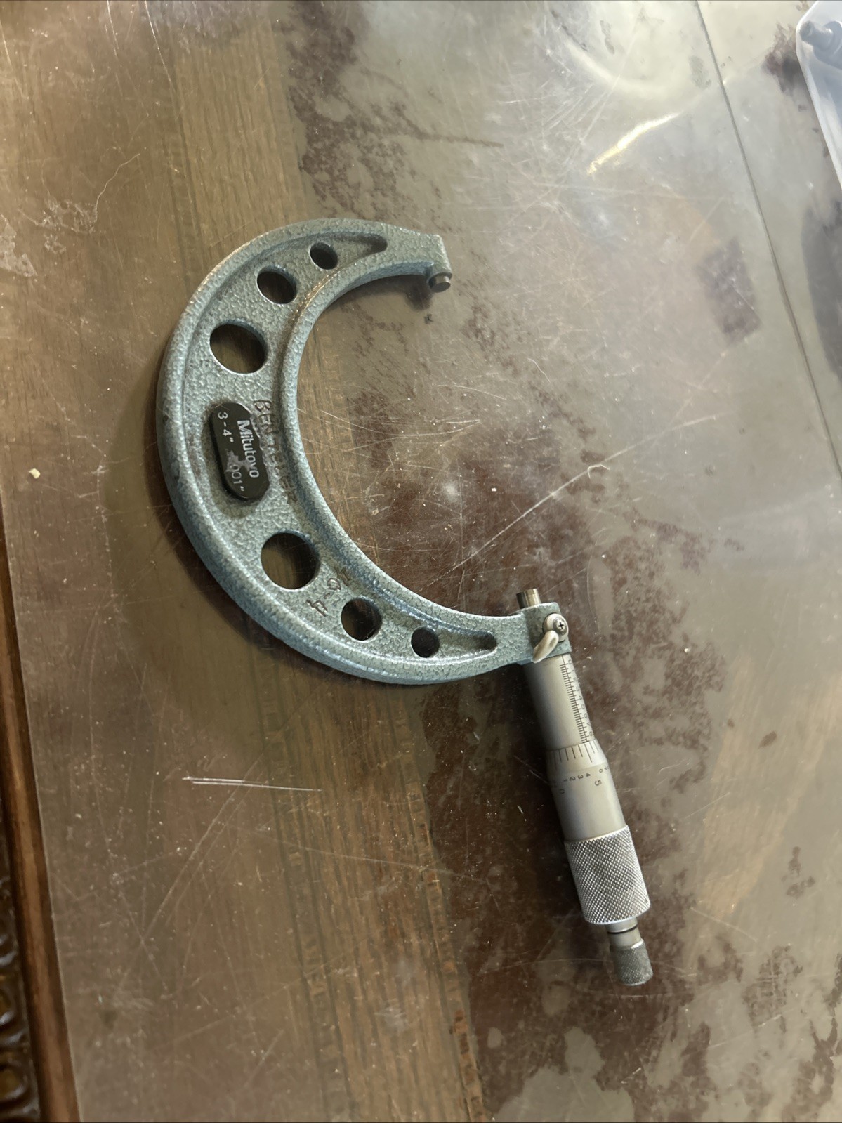 Mitutoyo #103-218, 3″- 4″ Micrometer Fully Functional (MC1)