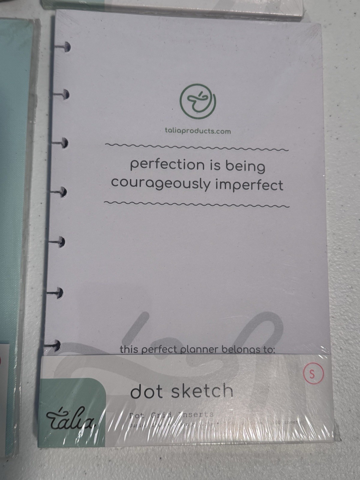 Talia Discbound Planner Insert Plan Perfect Starter Kit Weekly Sketch Cover Disc