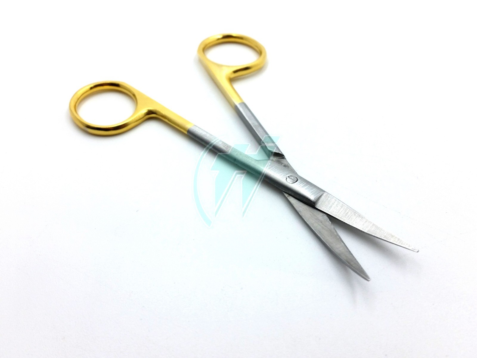 Gold Handle IRIS Micro Dissecting Scissors Curved 4.5″