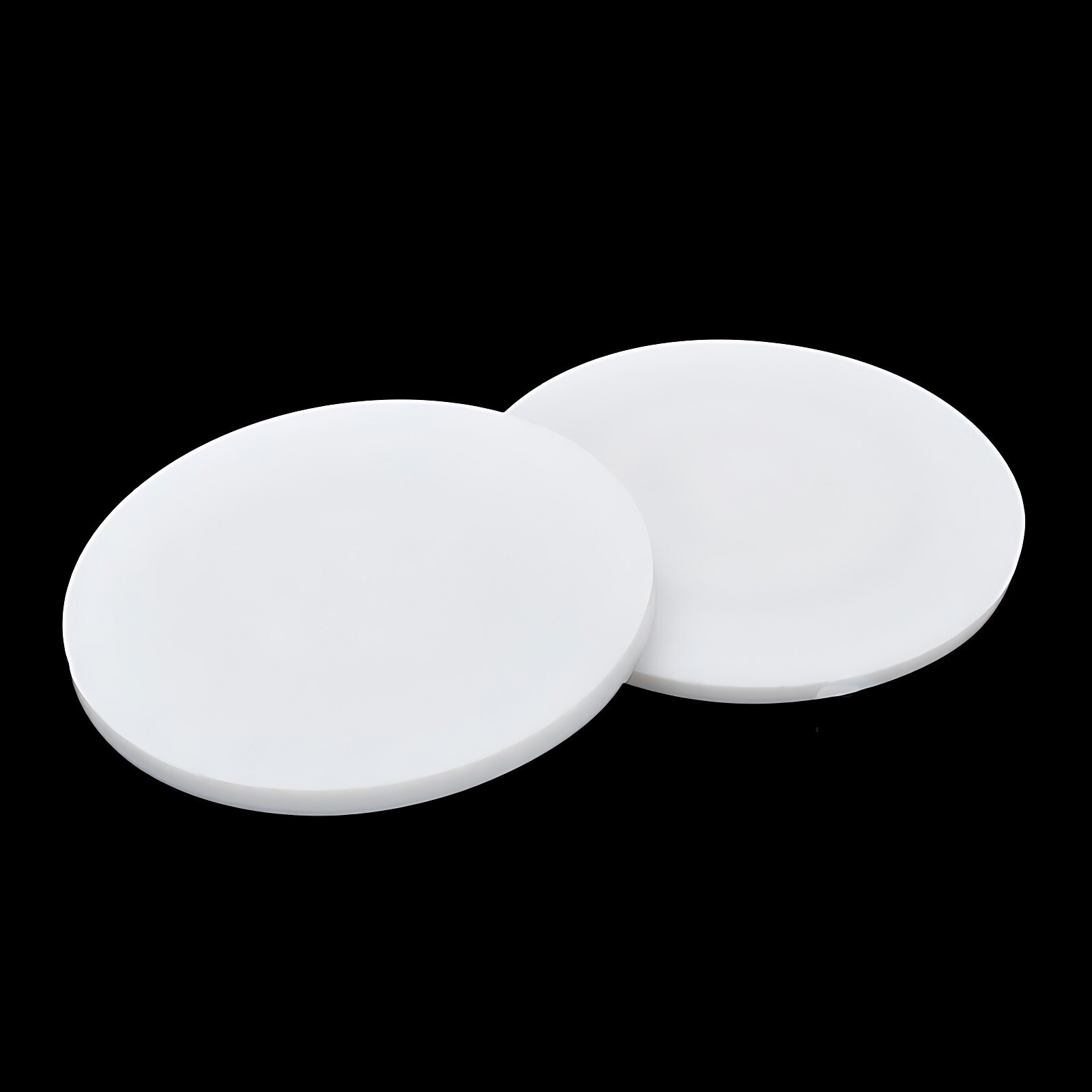 10x 0.5mm – 8mm Thick White Ptfe Round Flat Plastic Discs High Temp Low Friction