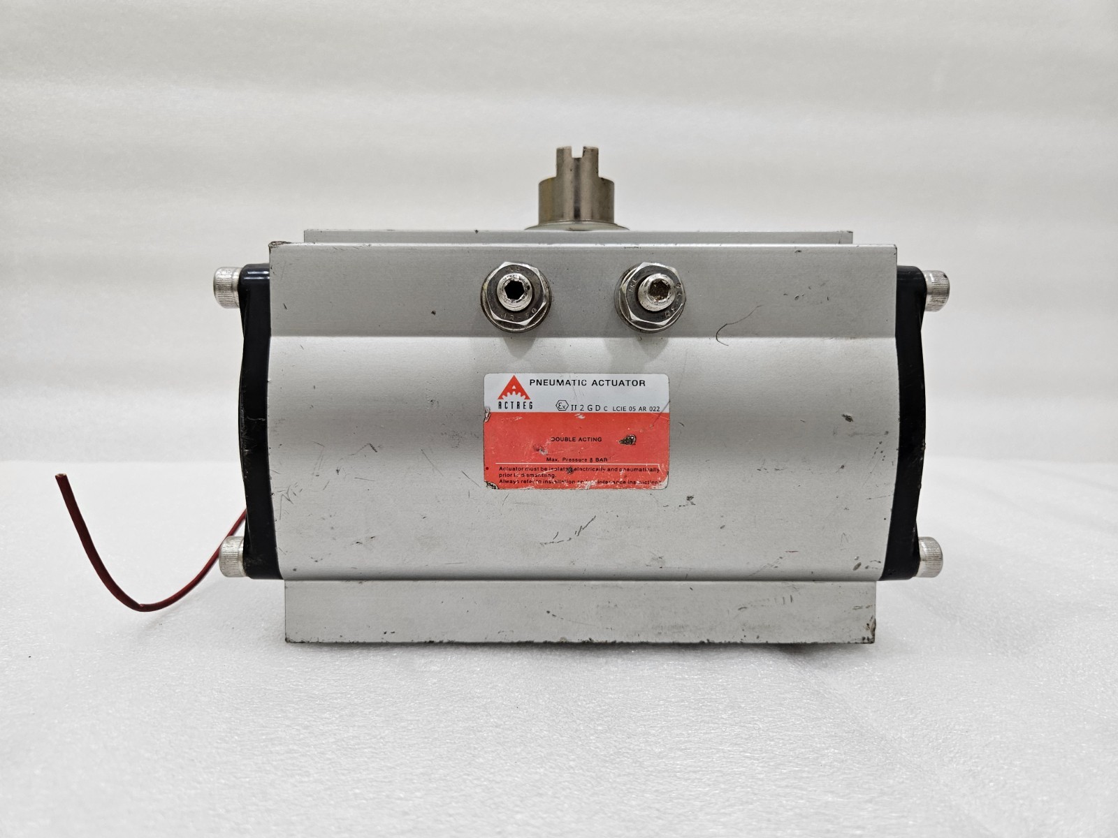 ACTREG PNEUMATIC ACTUATOR MAX PRESSURE 8 BAR WITH ASCO 8551B401 M0 VALVE