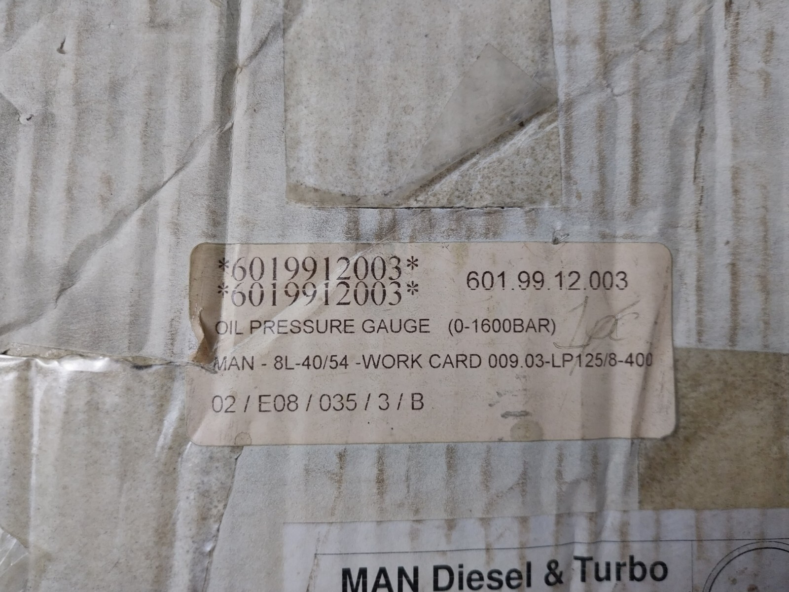 Nife 0-1600 Bar Oil Pressure Gauge 160 MPA