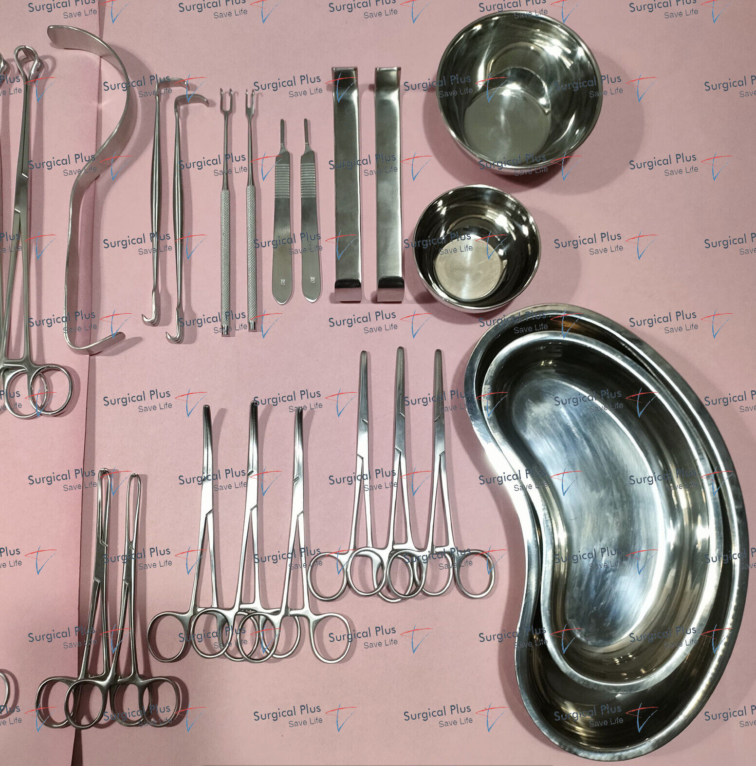 50Pcs General Surgery Basic Laparotomy Surgical Instruments Set