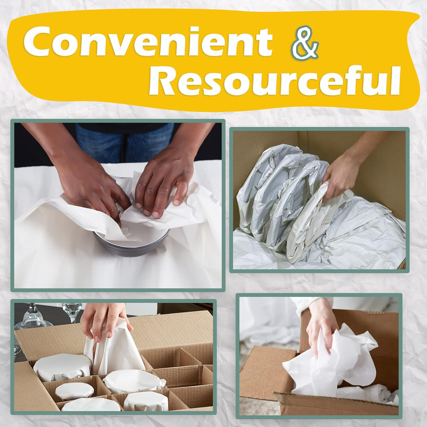 Newsprint Packing Paper – 500 Sheets, Large 27″ X 17″ Unprinted Packing Paper Sh