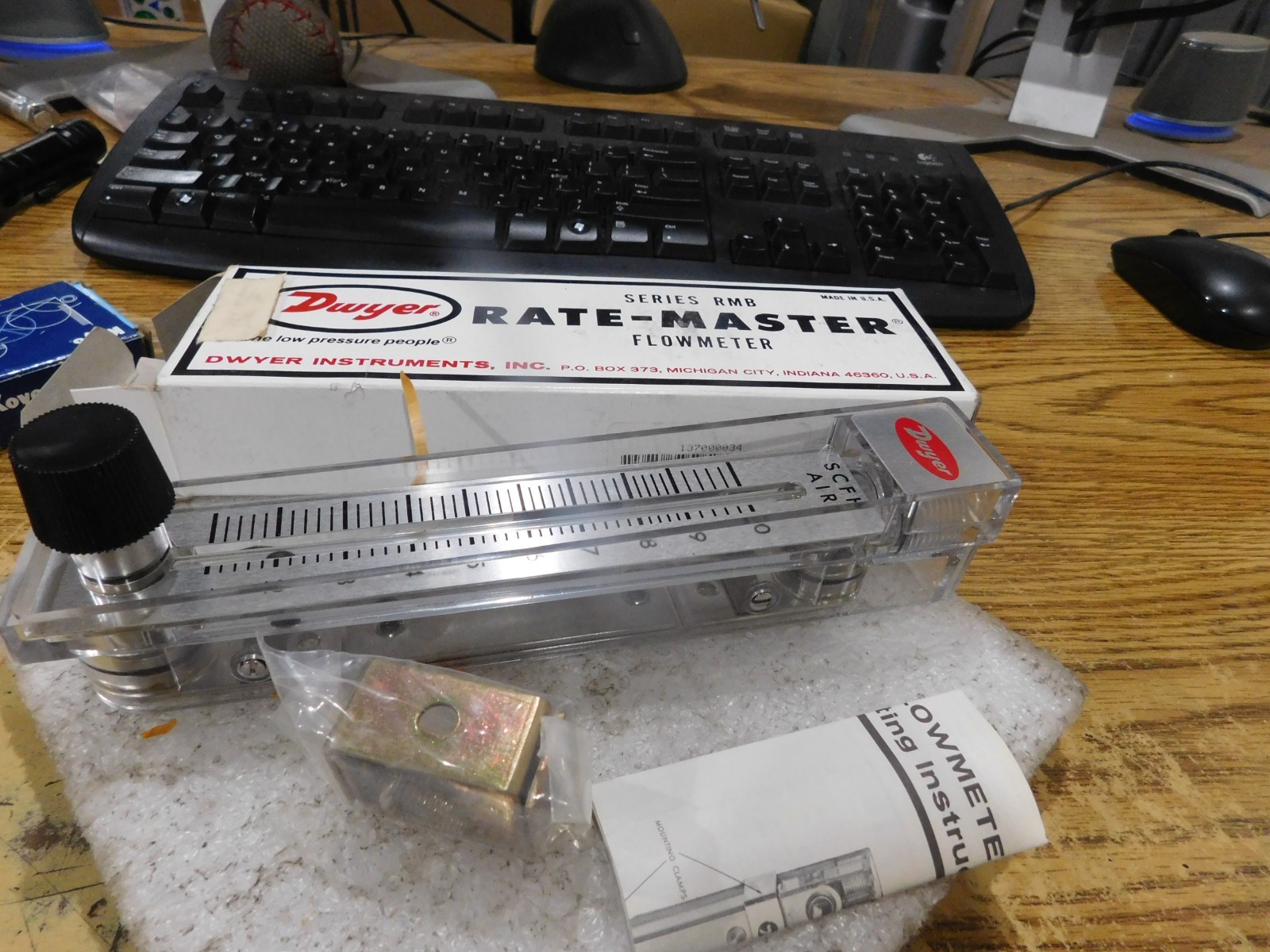 Dwyer Rate-Master RMB Model: RMB-50-SSV Flow Meter. New Old Stock