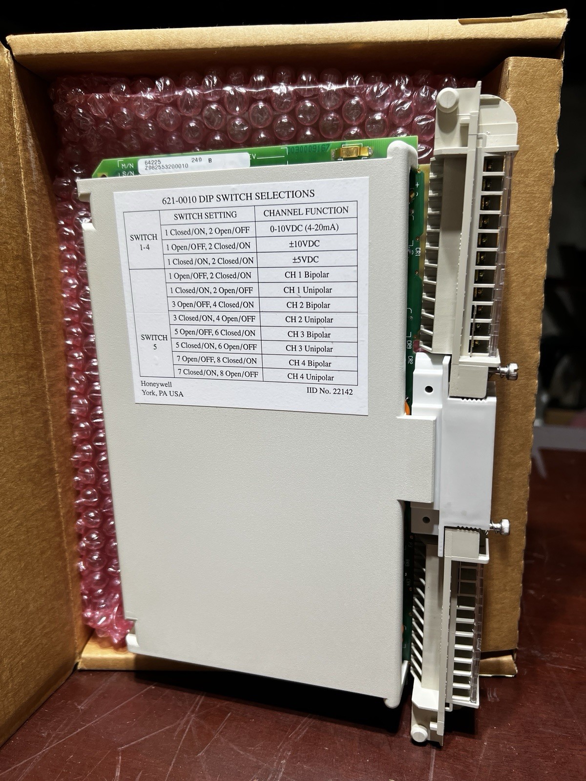 Brand NEW In Open Box Honeywell 621-0010-ARC Serial I/O Module