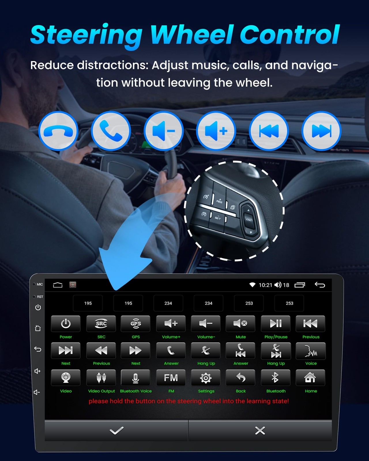 4Core 64GB Android 13 Radio for 2007-2013 Chevy Suburban Tahoe Silverado: GMC…