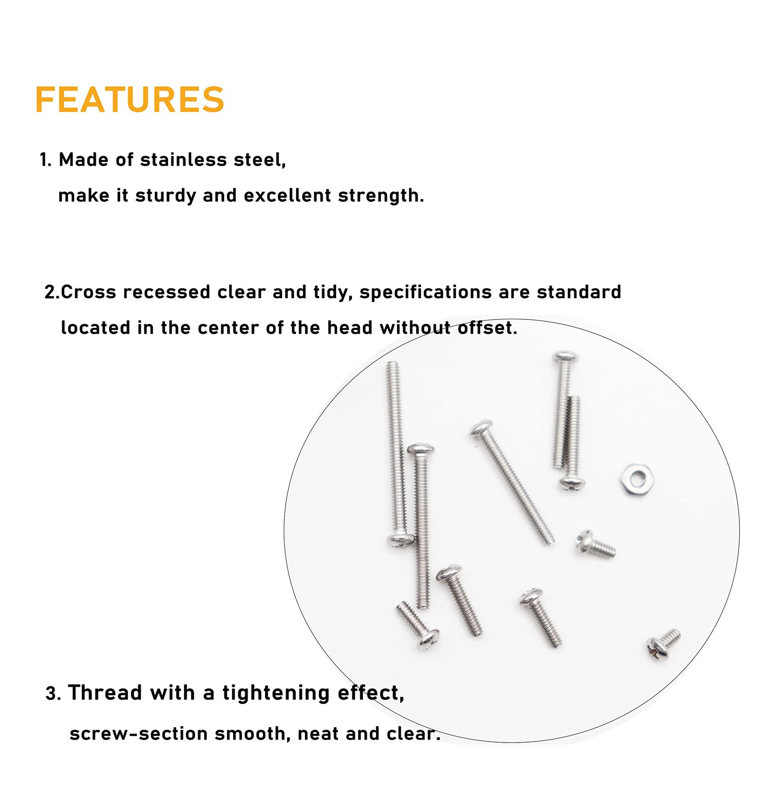 binifiMux 300pcs 2-56 Pan Phillips Machine Screws Hex Nuts Assortment Kit,5/3…