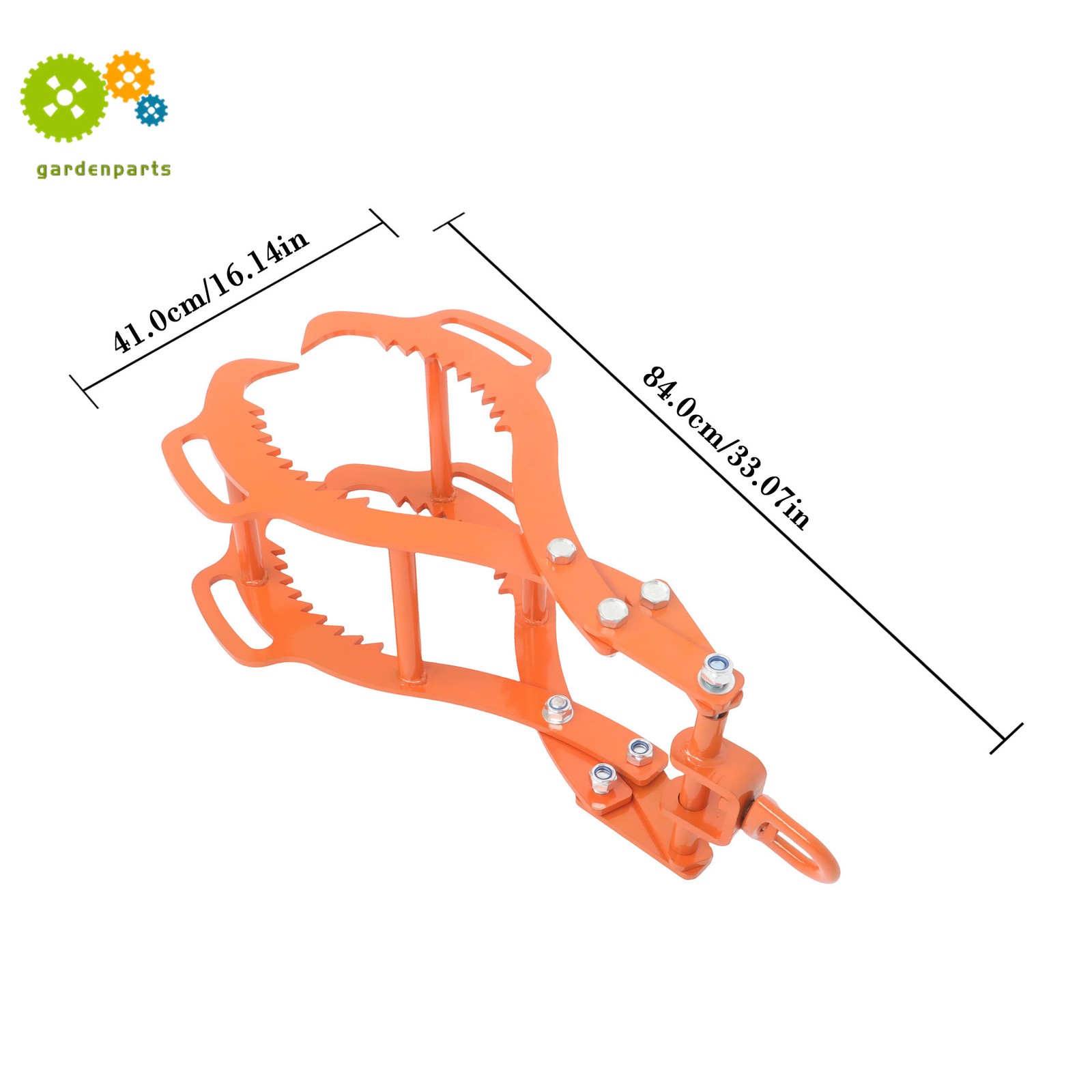 Heavy 4-Claw Log Tongs 28″ – Steel Timber Grapple Grabber For Lifting & Felling