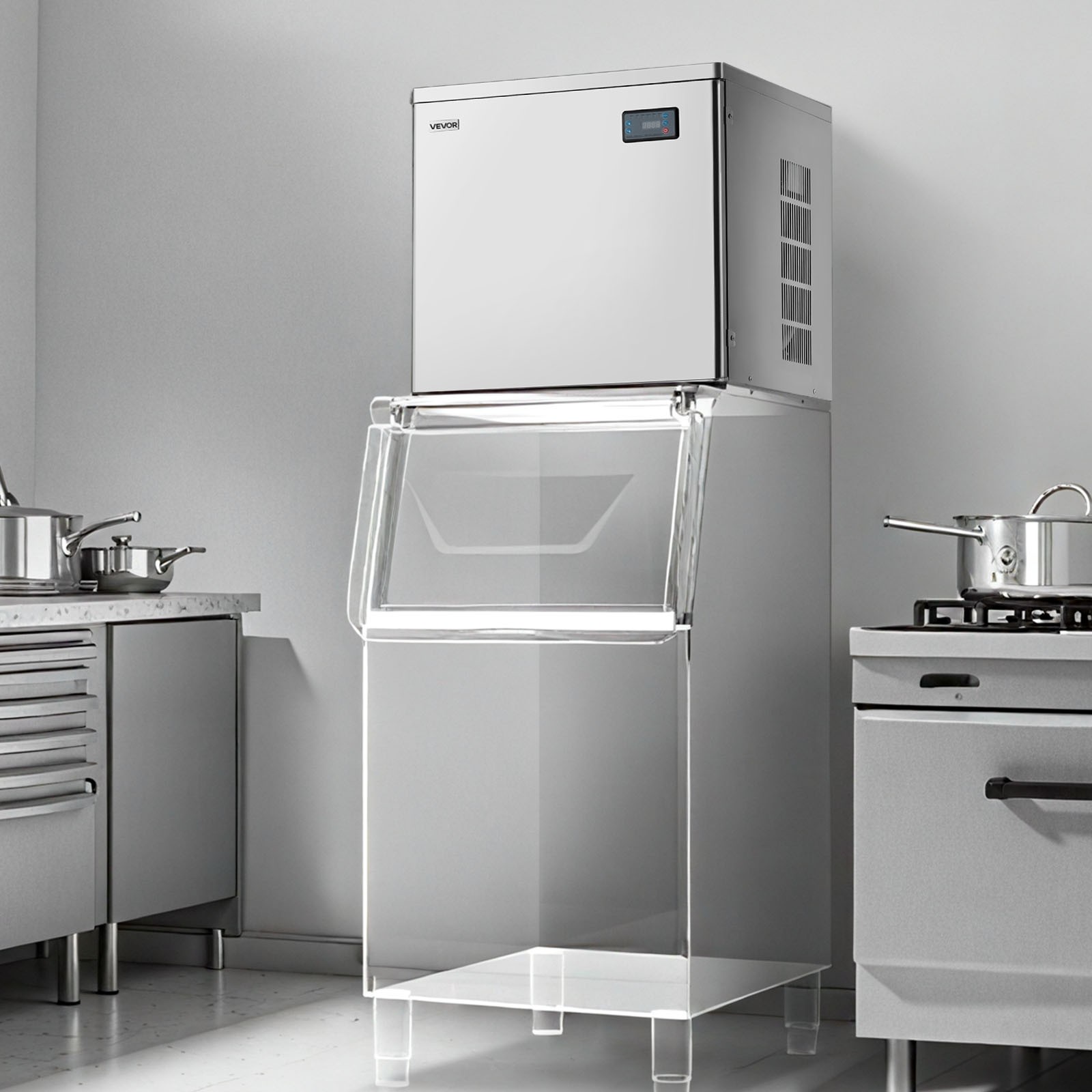 VEVOR Commercial Ice Maker Machine – Head 450 lbs/Day Self-Cleaning Ice Maker