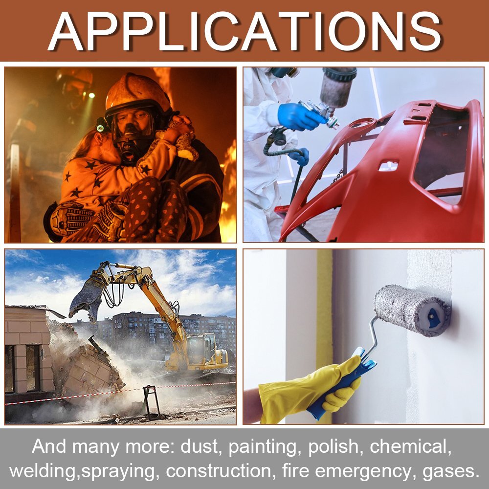 Half Face Respirator Painting Spraying Gas Mask For 7502 Silicone Safety Protect