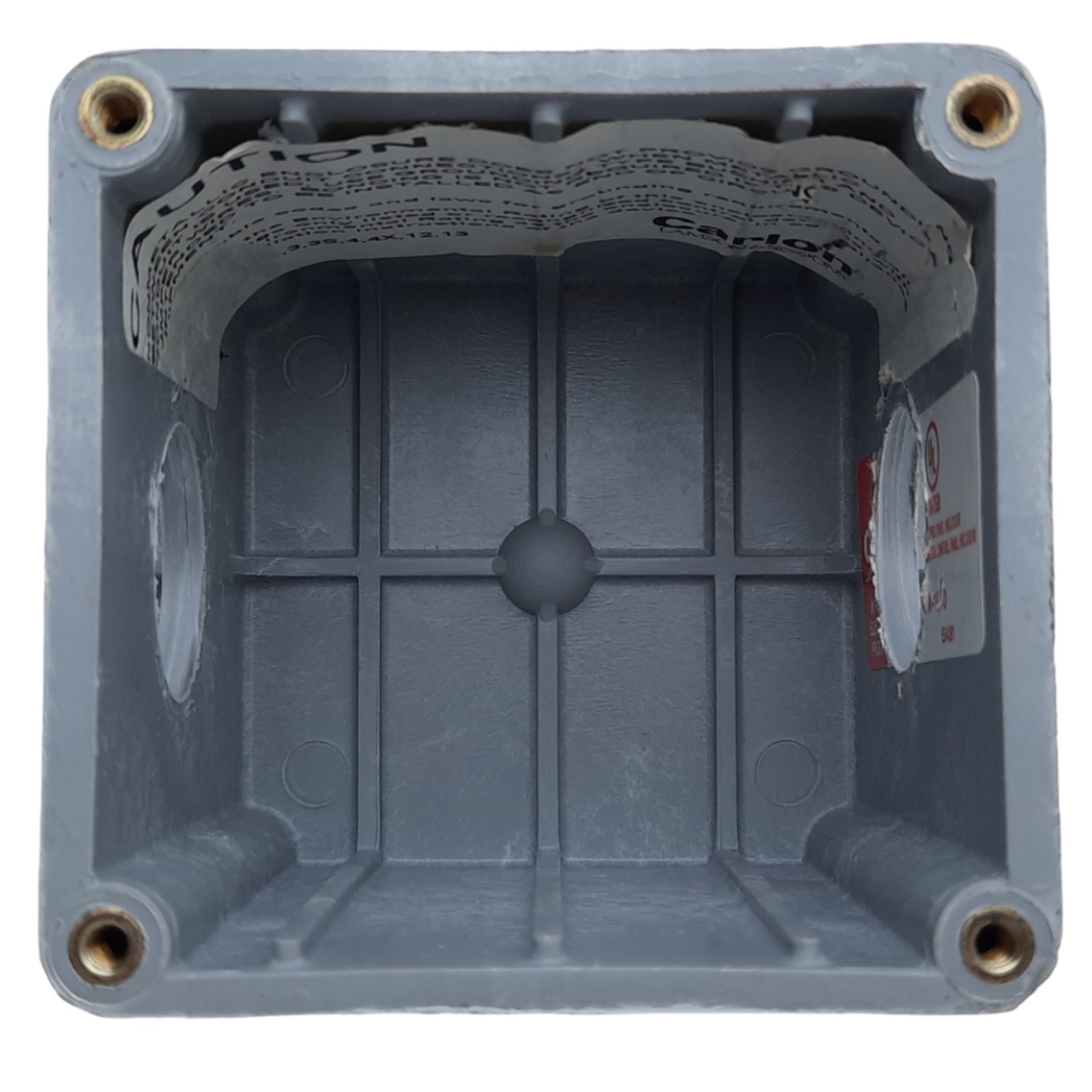 Carlon CP100N Circuit Safe PushButton Enclosure 4.88″ x 3.50″ x 3.45″ *3 Holes*