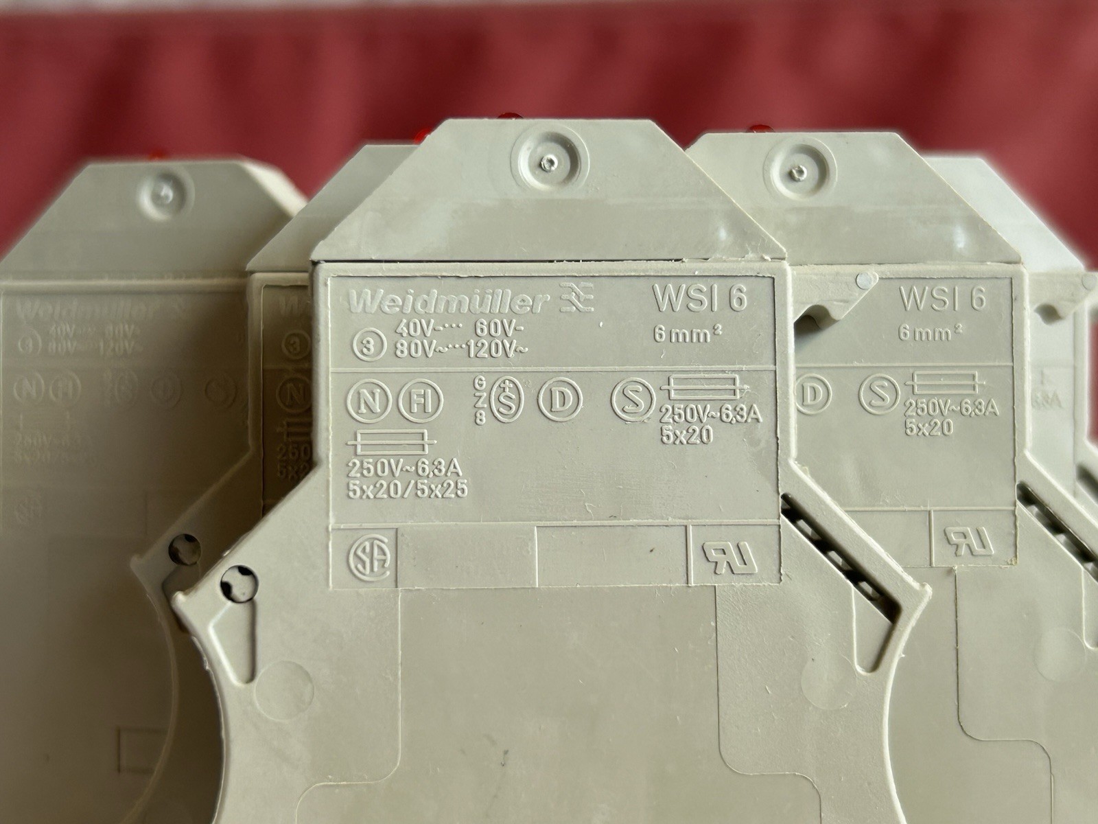 WEIDMULLER WSI 6 101230 TERMINAL BLOCK WITH BLOWN FUSE INDICATOR (5 PACK)