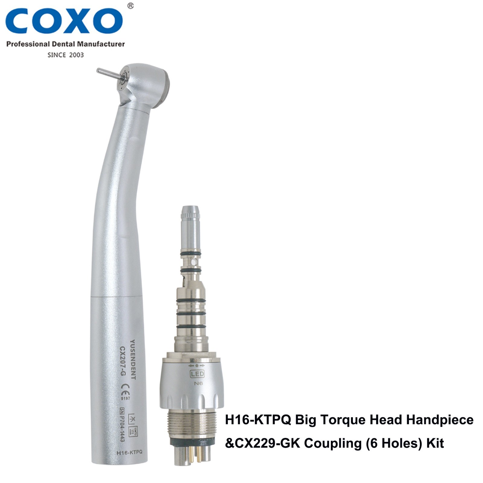 COXO Dental High Speed Fiber Optic Turbine Handpiece KaVo Multiflex LUX Coupling