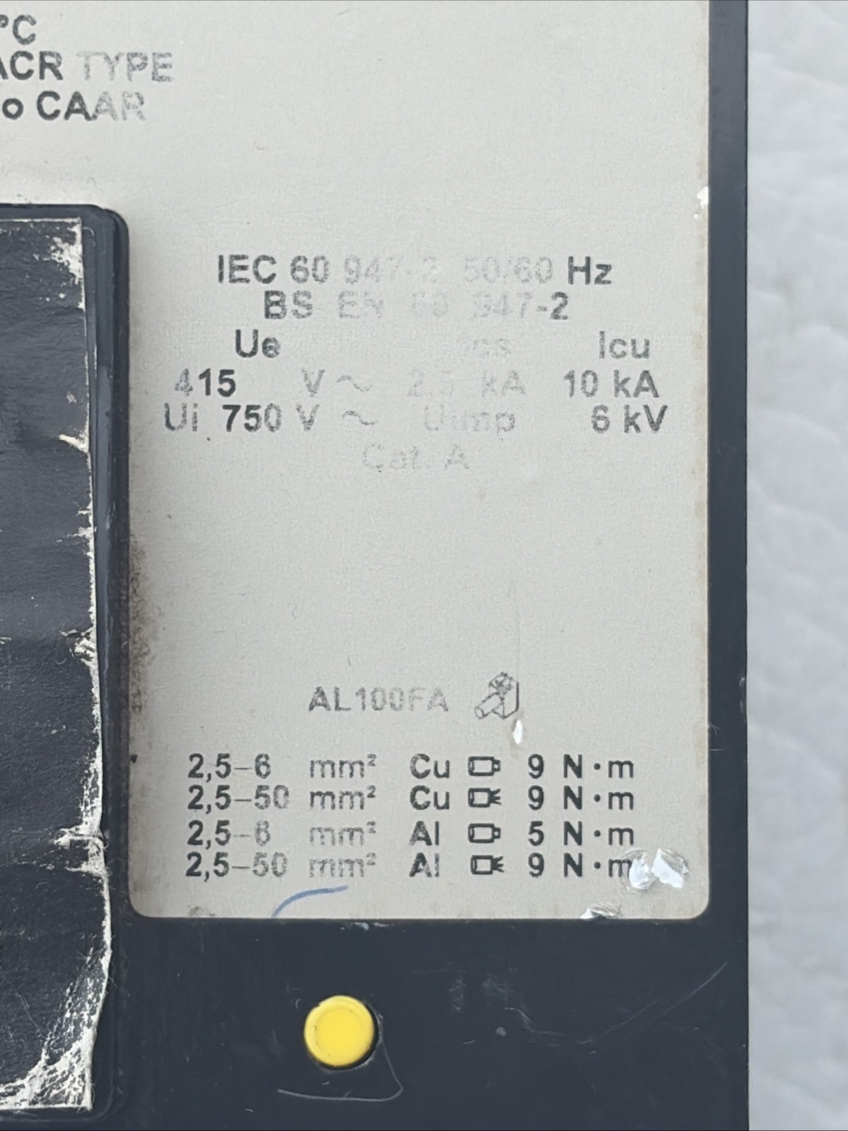 SQUARE D FHP36060 Circuit Breaker 60A, 600 VAC, 3-POLE *GREAT CONDITION*