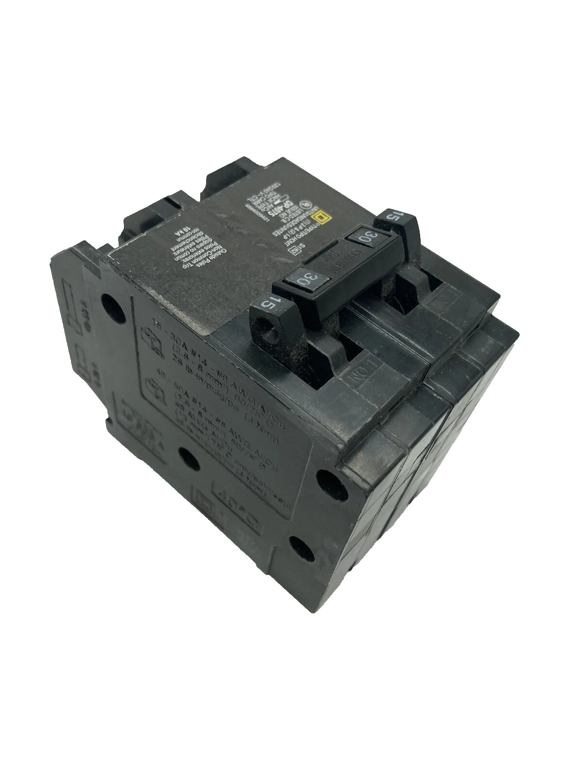 Square D Quad HOMT1515230 Plug-On 15/30A Tandem Breaker (2) 1P-15A / (1) 2P-30A
