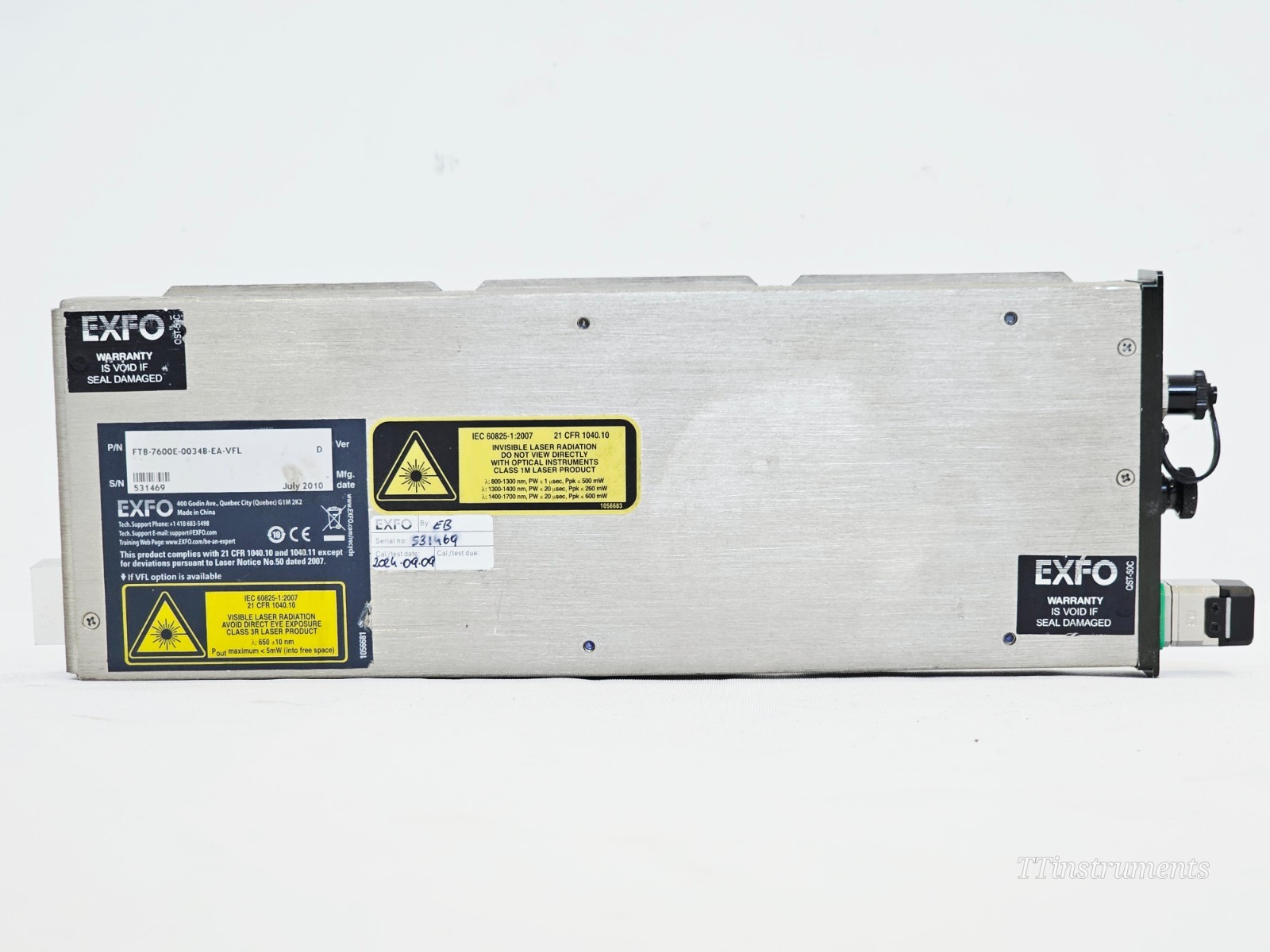EXFO FTB-2 Platform + FTB-7600E 1550/1625 Ultra-long-haul SM OTDR 50/48 dB 250KM