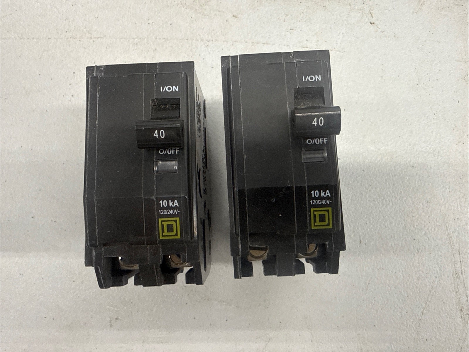 Lot 2 New Square D QO240, 2-Pole 40A Circuit Breakers