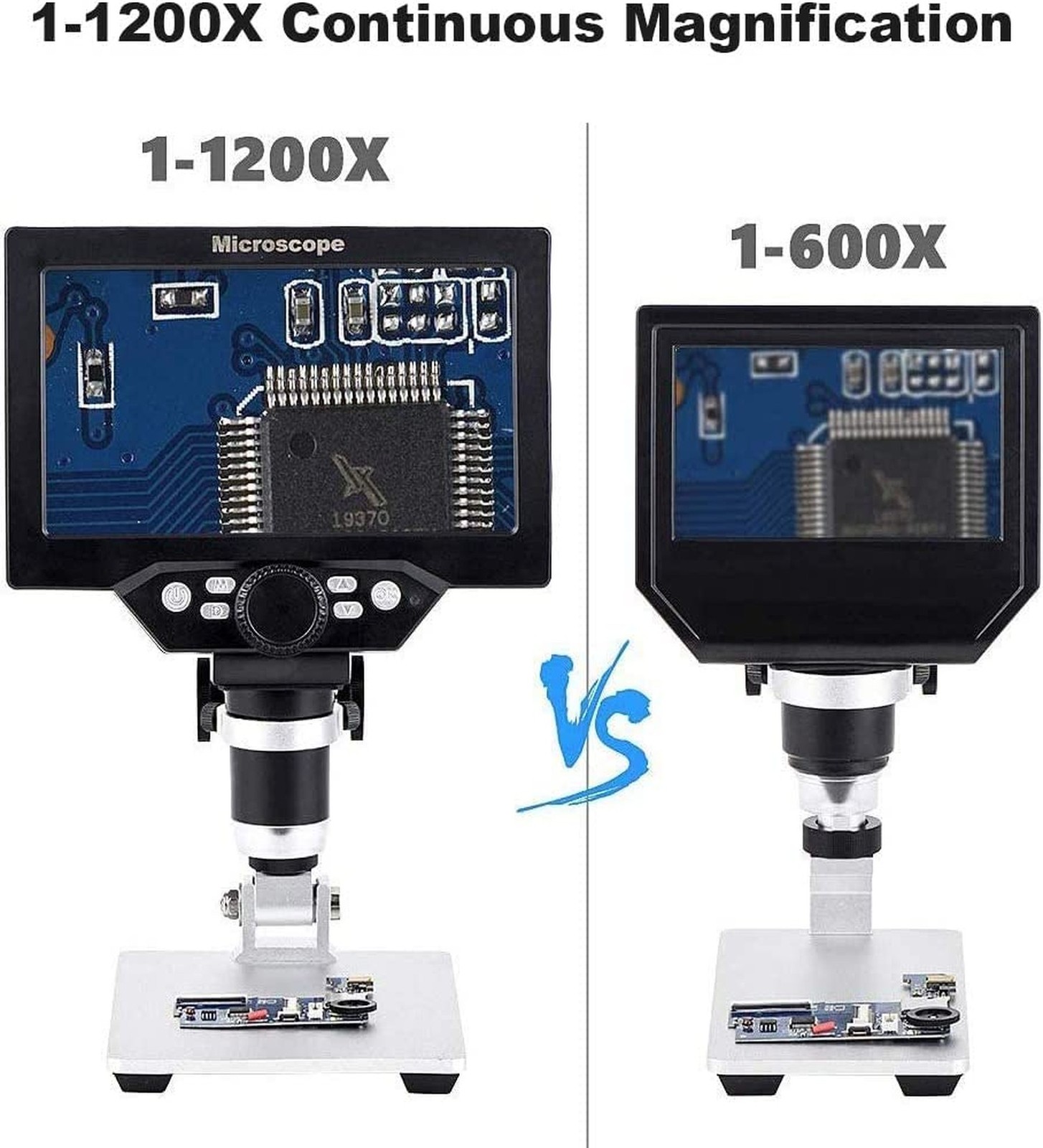 7″ LCD Digital Microscope for Adults, 1200X Coin Magnifier with Scr… Fast Ship
