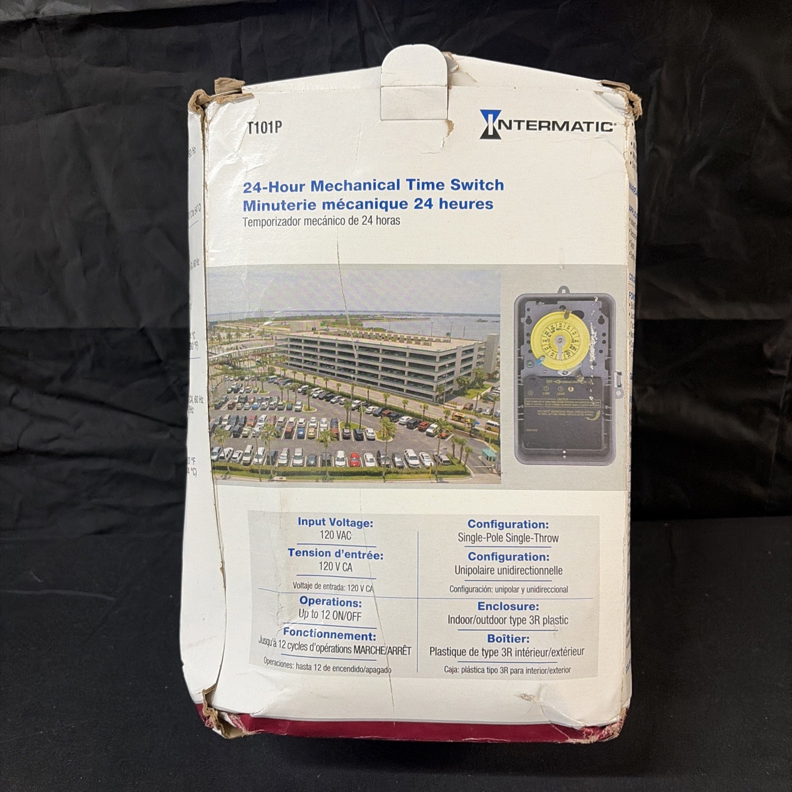 Intermatic T104R 24-Hour Mechanical Time Switch DPST 208/277V