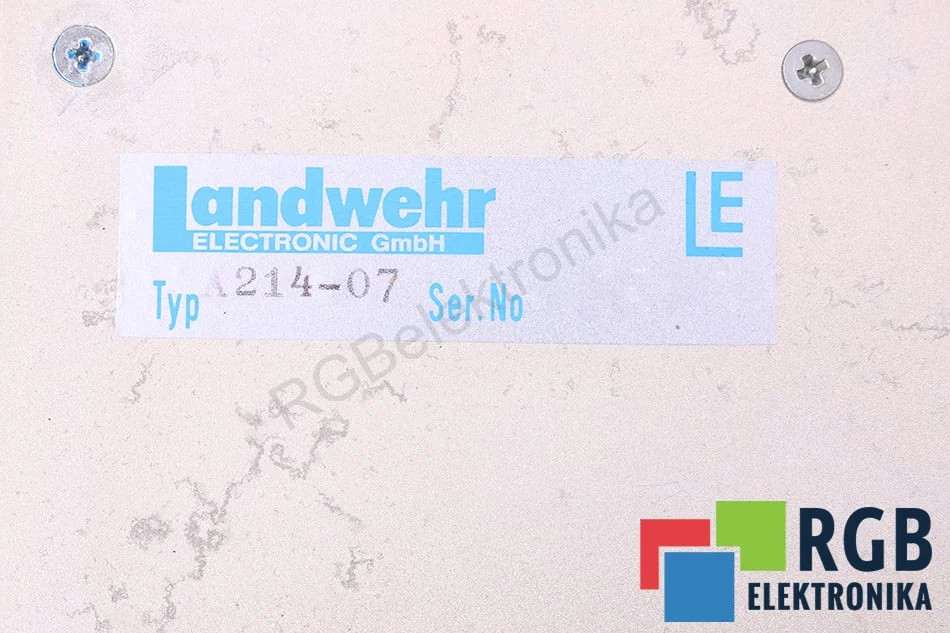 A214-07 LANDWEHR – Refurbished – 24 Months Warranty