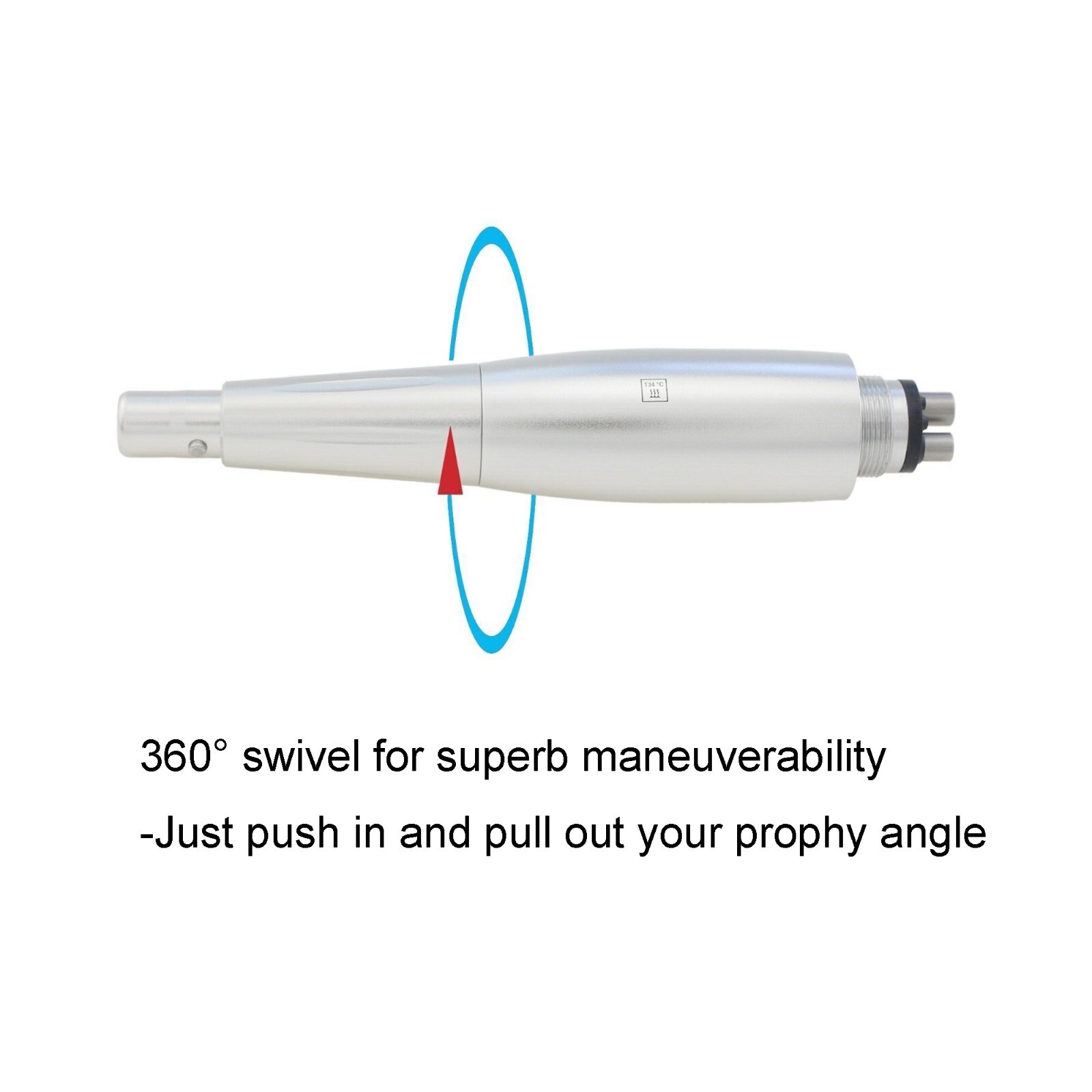 Dental Hygiene Prophy Handpiece Air Motor 4 Hole & 3 Nose Cone Midwest RDH KaVo