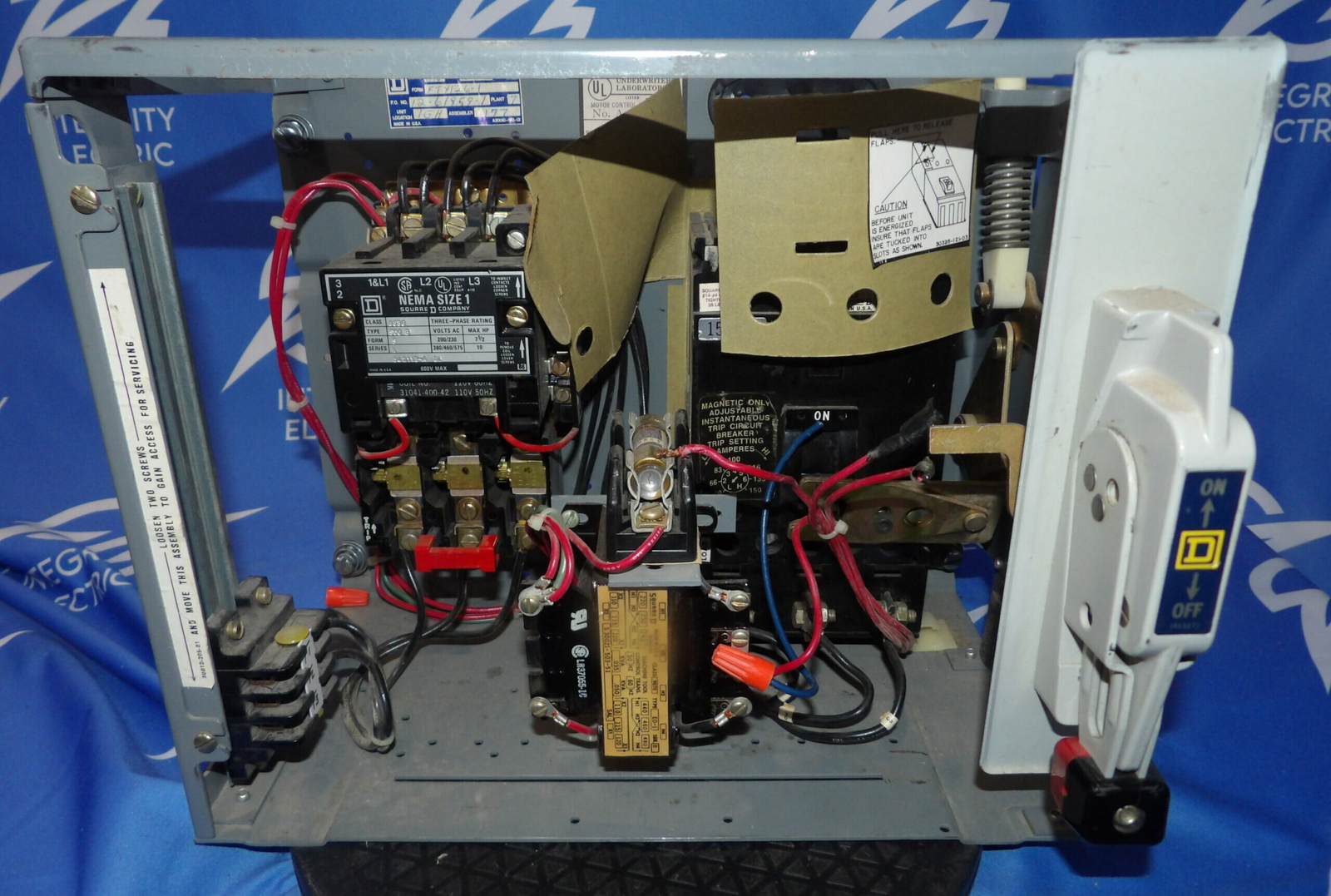 Square D 8536 SCO-3 8998 EC-401 Series B 15A Breaker MCC Motor Control + 1 Ye…