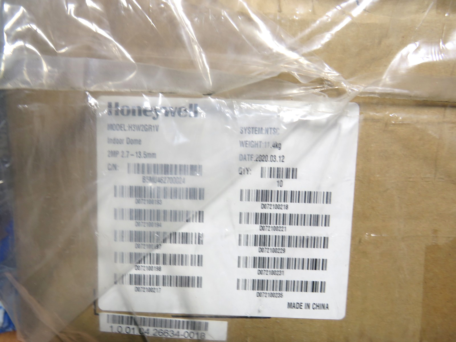 [Case of 10] Honeywell H3W2GR1V equIP Series 2MP IR Indoor IP Dome Camera [SSI]