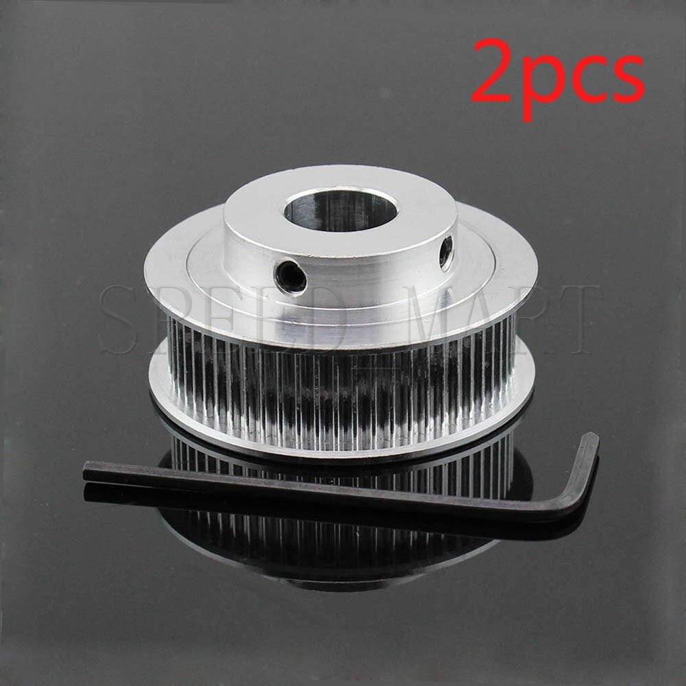 2pc GT2 Timing Belt Pulley 60 Teeth 60T 6.35mm Bore 11mm Width Mendel 3D Printer