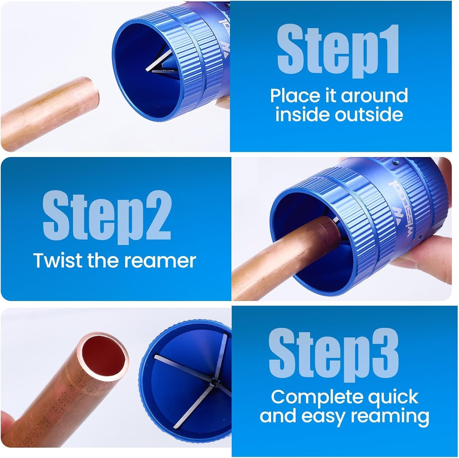 Pipe Reamer Tool, Copper PVC Tube Deburring Tool Plumping Tools Pipe Cleaner …