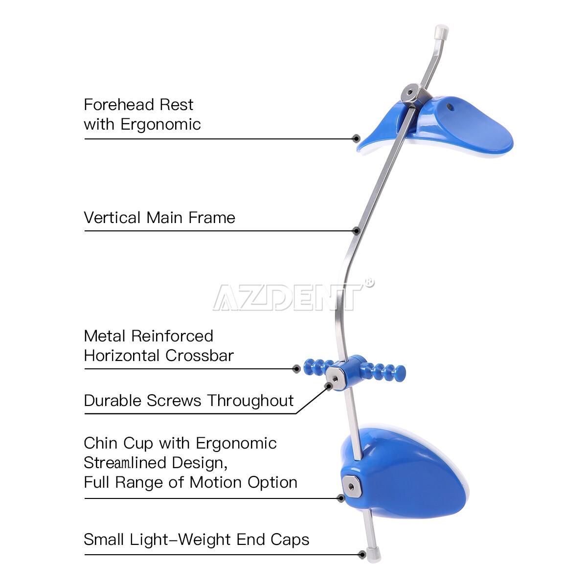 Dental Ortodoncia Facial Reverse Pull Headgear Multi Ajustable Azul Mascara Blue