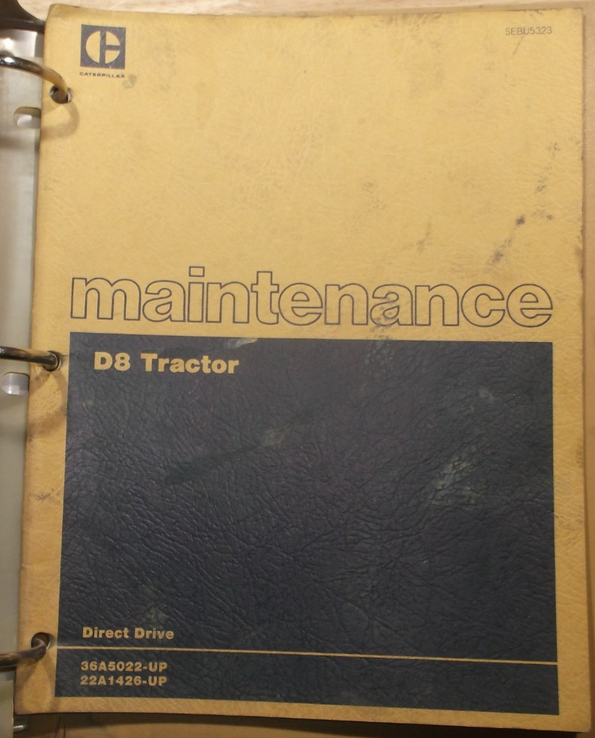 CAT CATERPILLAR D8 D8H TRACTOR DOZER SERVICE SHOP REPAIR MANUAL BOOK 36A 46A 68A