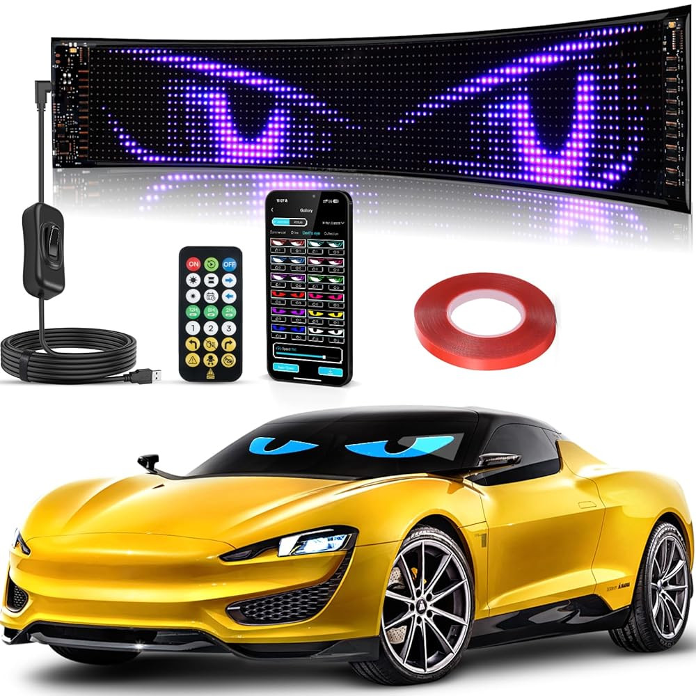 Programmable LED Sign Bluetooth APP Flexible Scrolling Message Board Text Animat