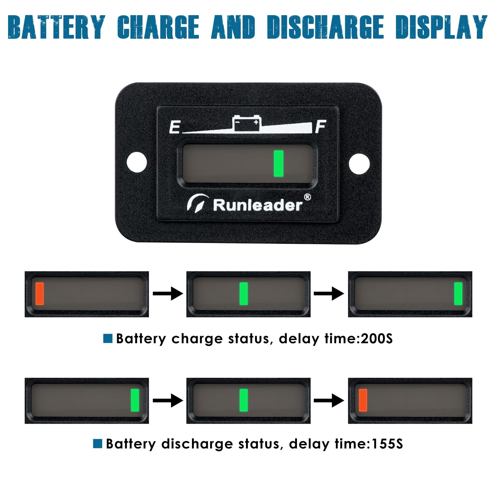 RL-BI027 Lead Acid Battery Level Monitor with Low Battery Alarm, DC 48V Unive…