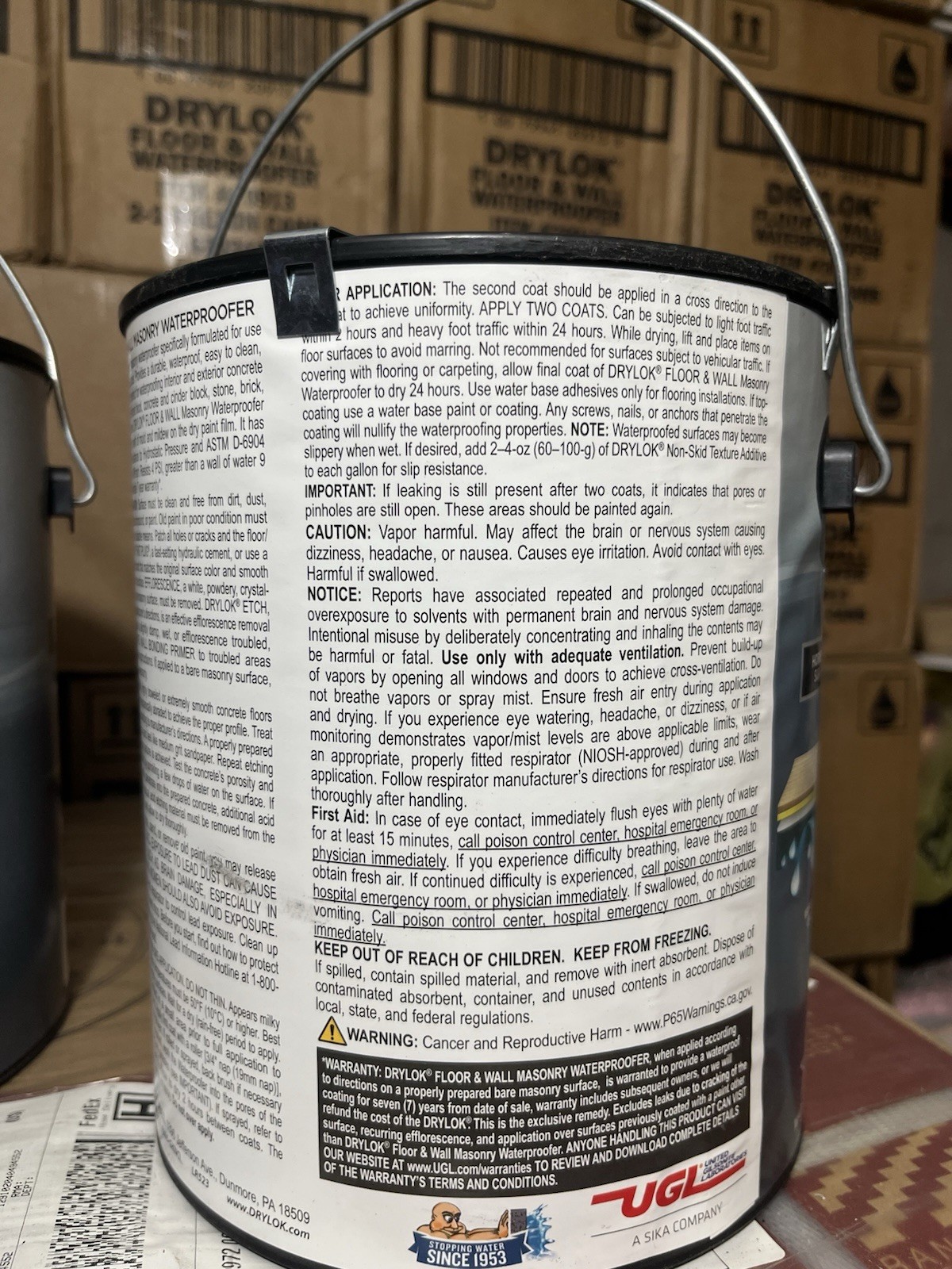 2x Drylok 1 gal. Clear Interior Exterior Floor & Wall Masonry Waterproofer