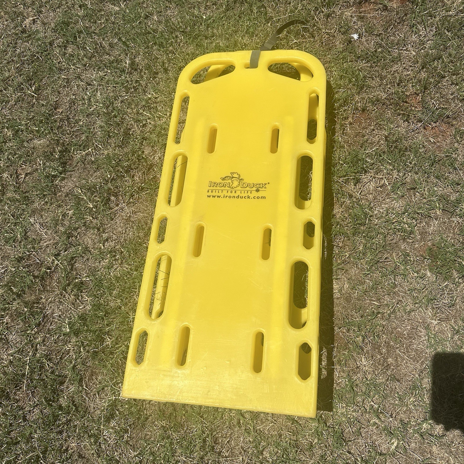 Iron Duck Ultra Space Save Folding Spinal Immobilization Backboard Yellow 72”
