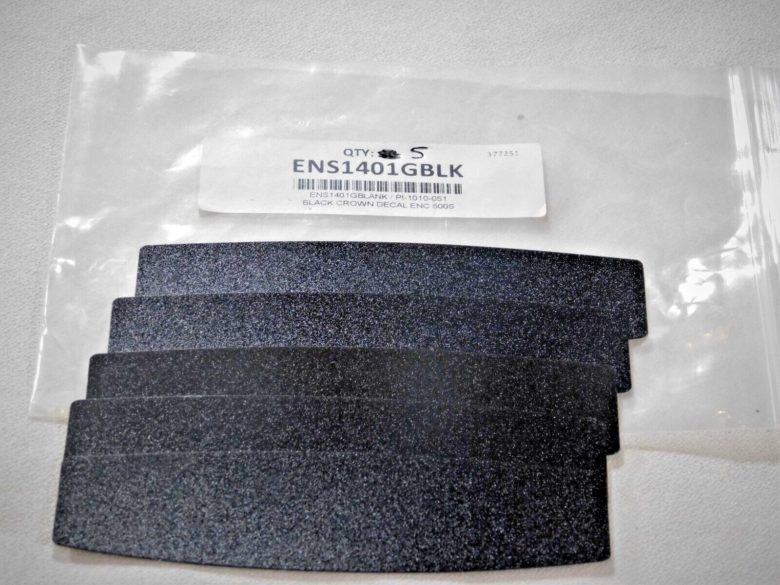 ENS1401GBLK Gilbarco Encore Crown Graphic. BLANK/BLACK (LOT of 5 Pieces)