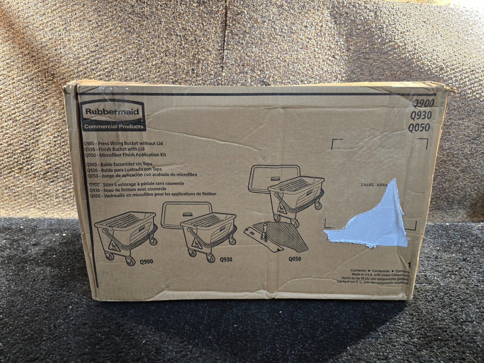 Rubbermaid® FGQ050000000 Blue All-in-One Microfiber Floor Finishing System