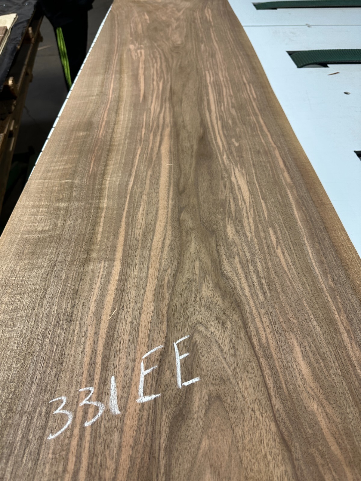 WIDE European Walnut Raw Wood Veneer 2 sheets 82» x 20» 331EE