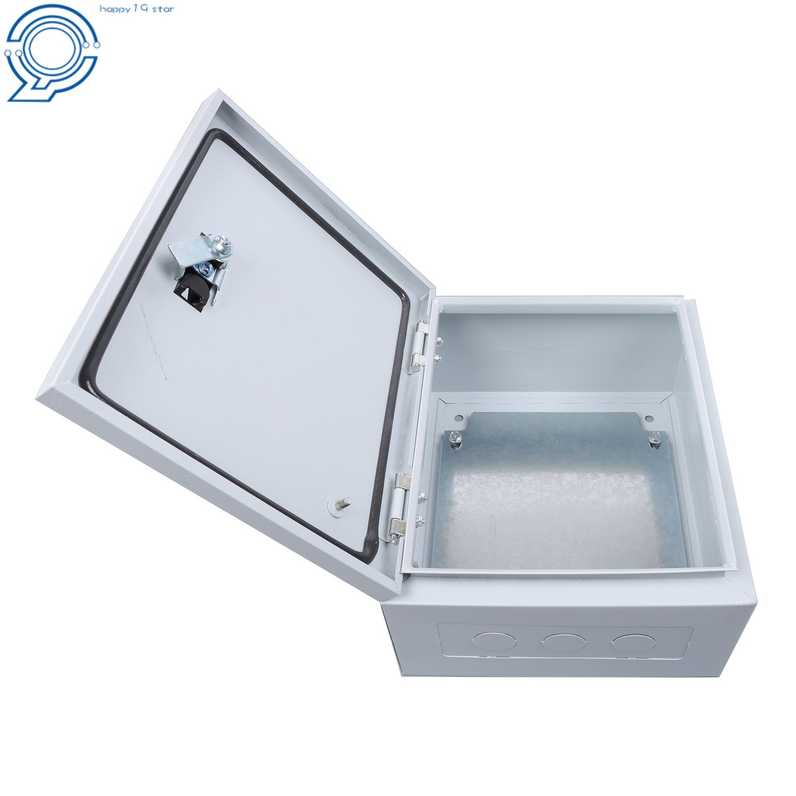 12x10x6″ NEMA 4X IP66 Steel Enclosure Box Weatherproof Lockable w/Mounting Plate