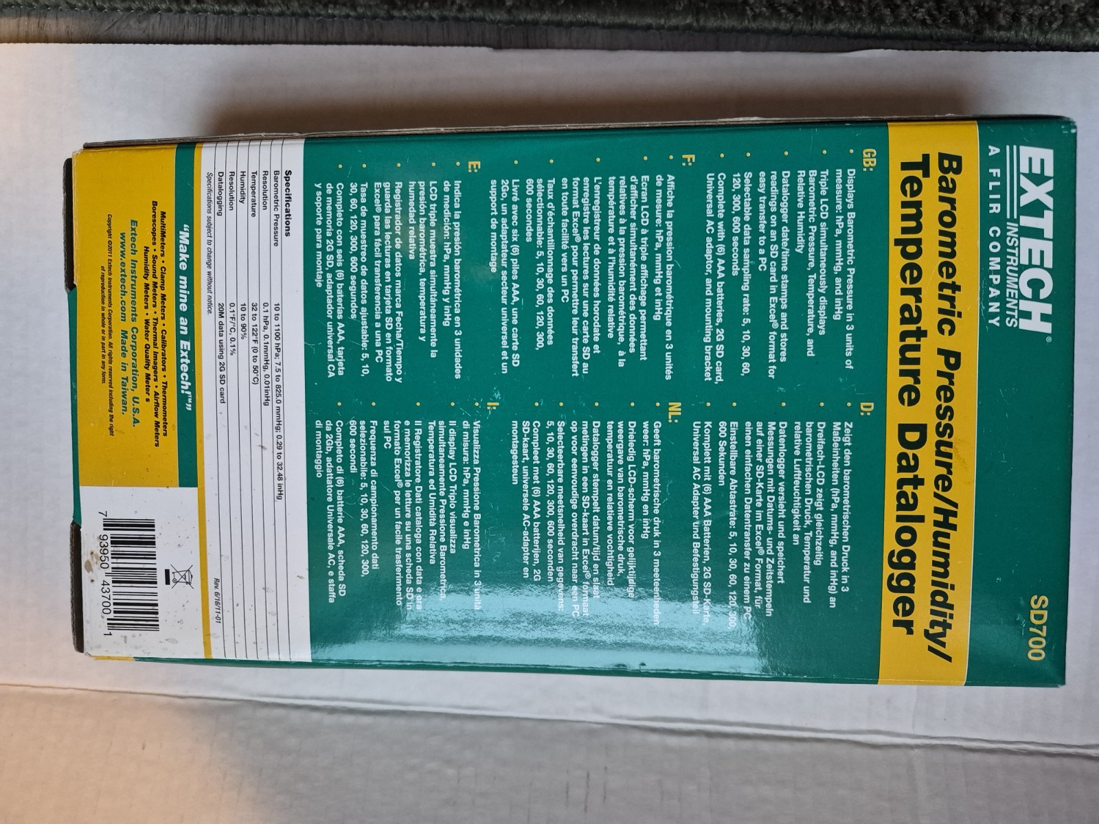 EXTECH SD700 Data Logger 5WYW0
