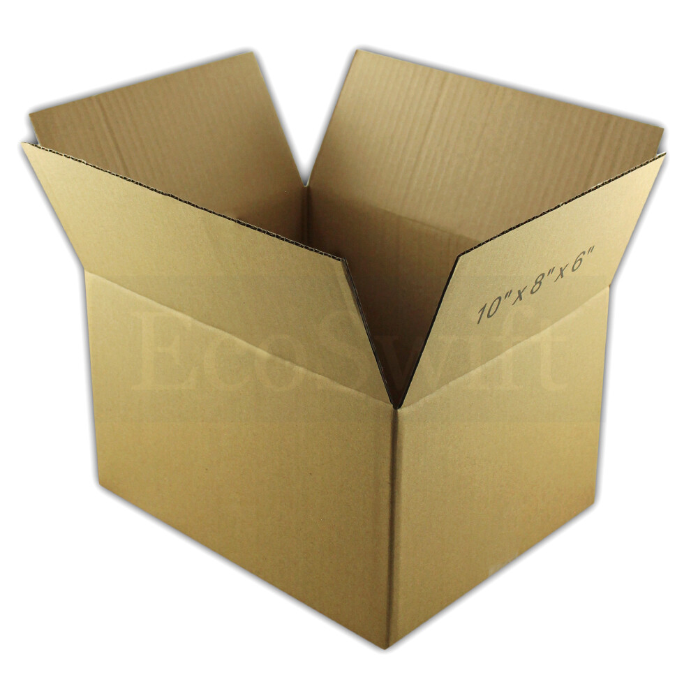1-Box 10x8x6 EcoSwift Cardboard Packing Moving Shipping Box Corrugated Carton