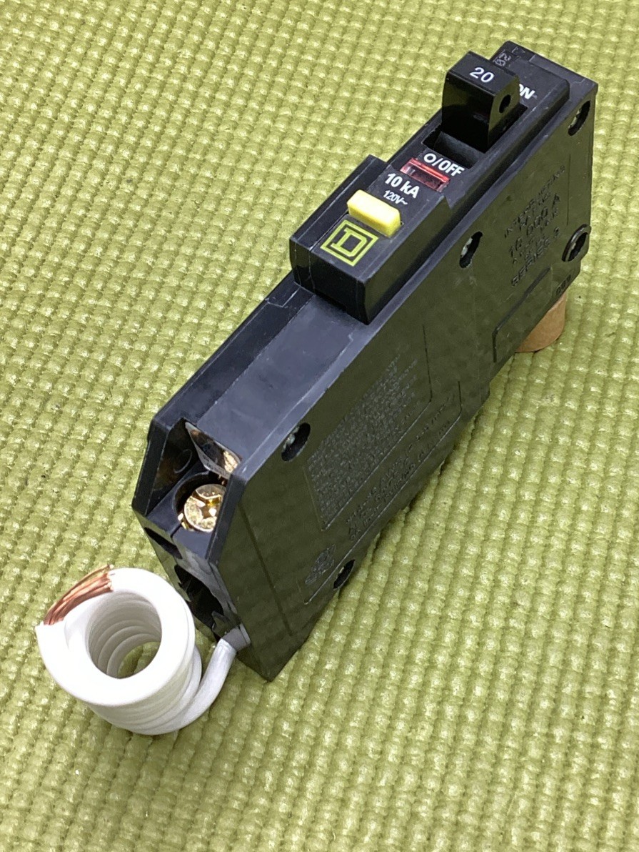 Circuit Breaker Square D QO120GFI 20 Amp 1 Pole 120V GFCI