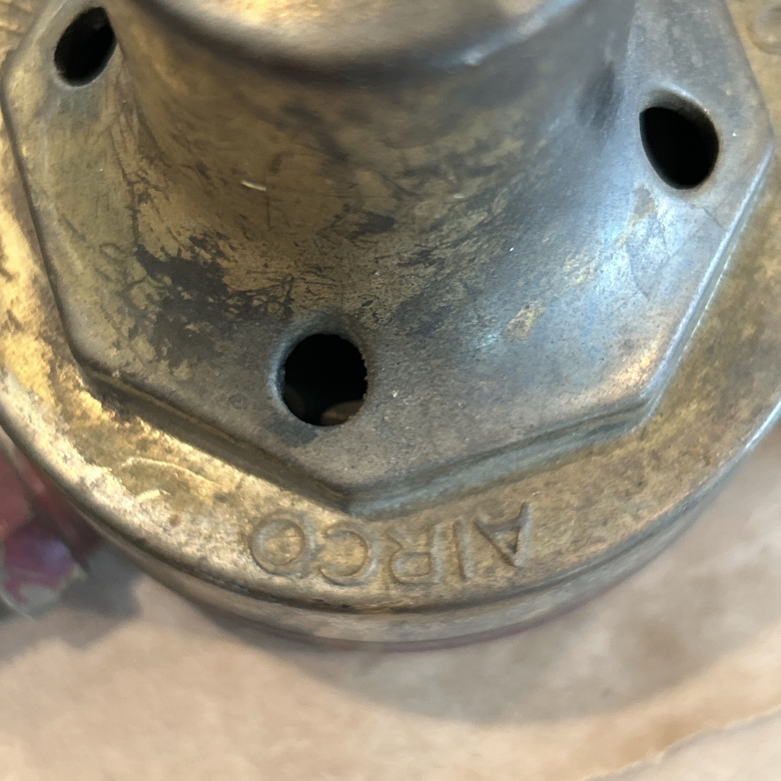 AIRCO BRASS ACETYLENE PRESSURE REGULATOR # 8509 US GUAGE OXYGEN REGULATOR PAIR