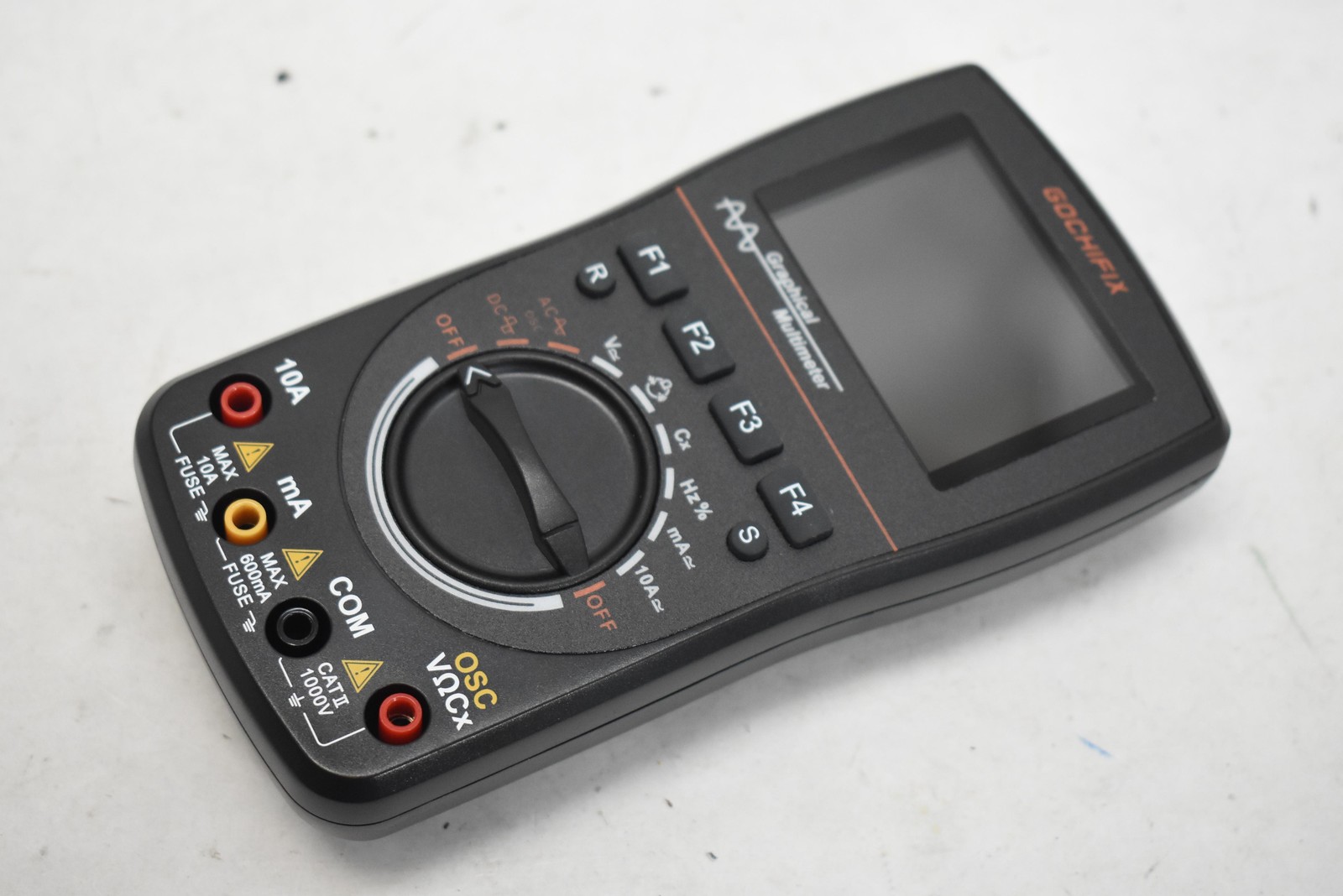 GOCHIFIX Graphical Digital Multimeter Handheld Meter Black CAT III 600V AC DC