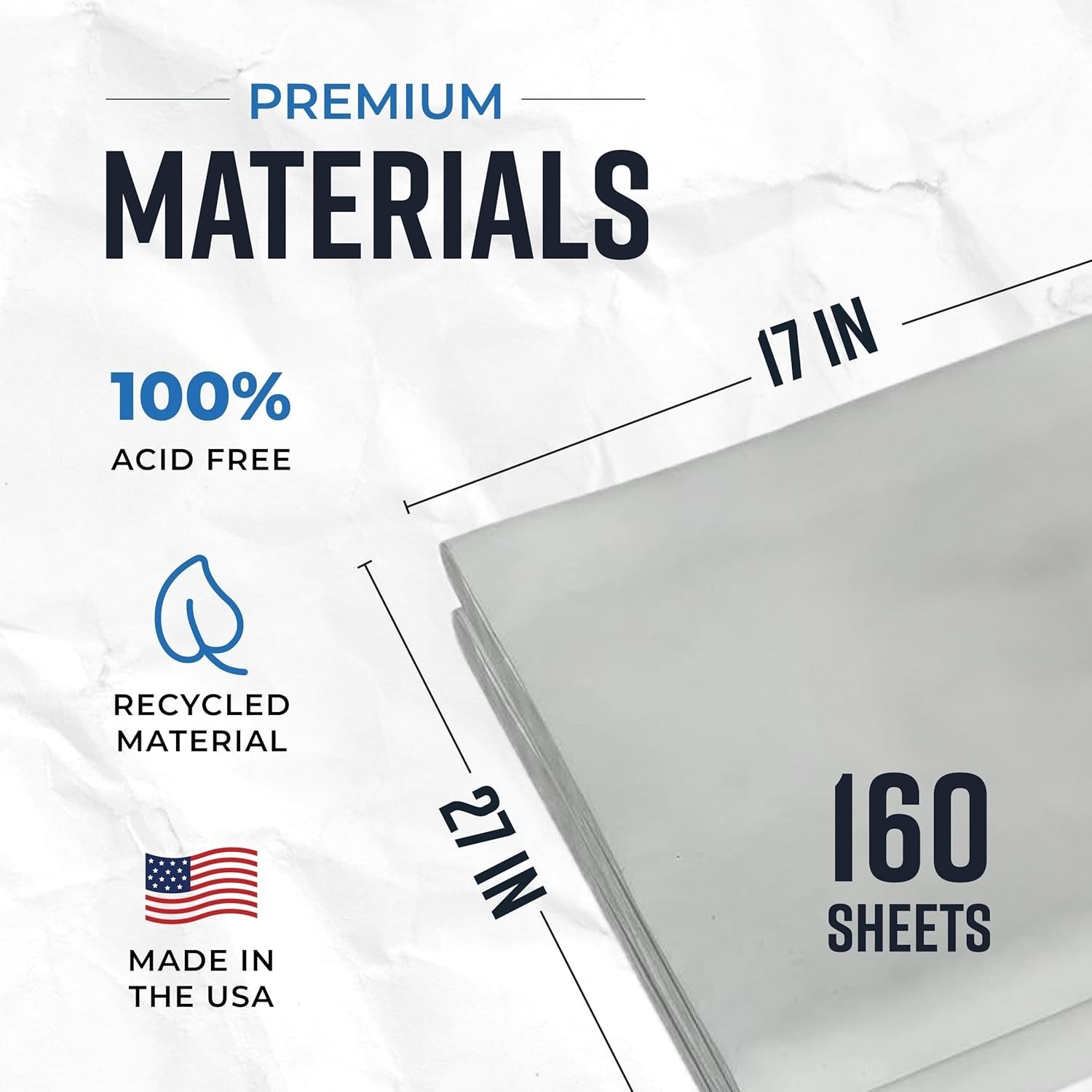 Versatile 160 Sheets Newsprint Packing Paper – 27″ x 17″ for Easy Wrapping