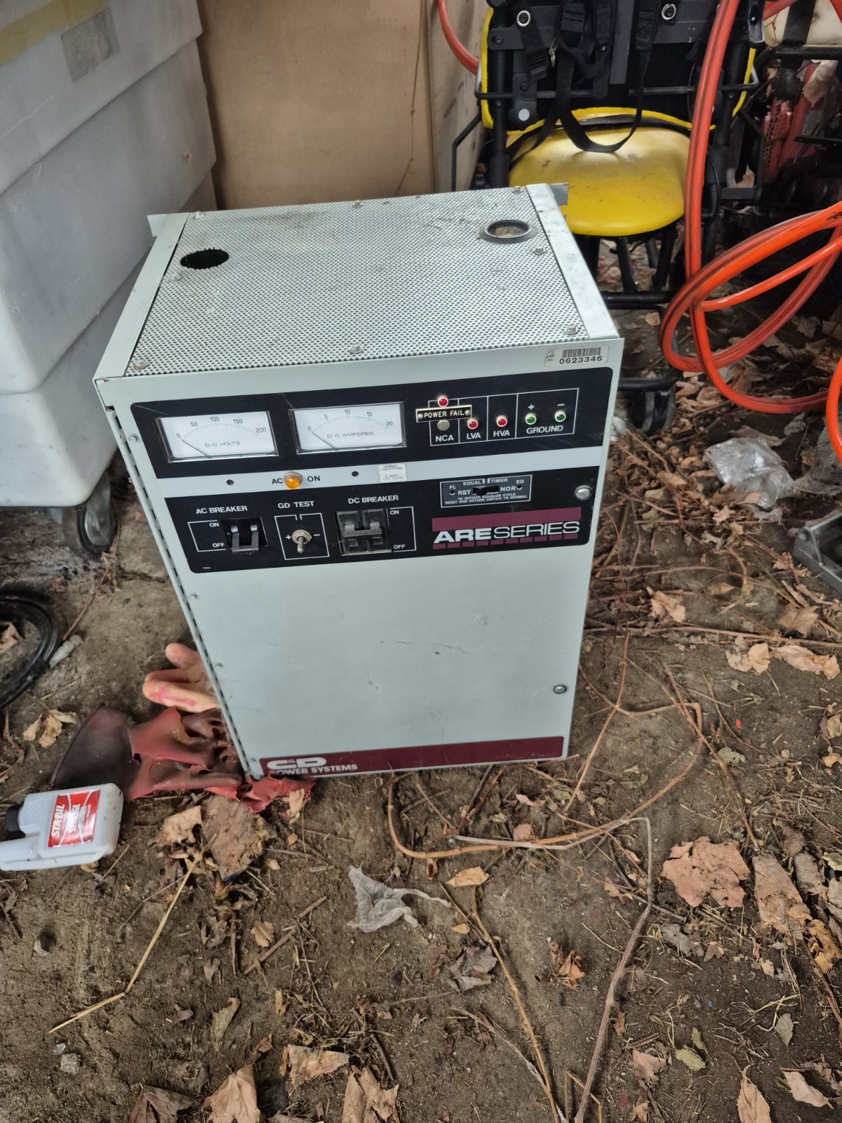 C&D BATTERY CHARGER 130V ARE130AC12F 120 208 220 SINGLE PHASE FORKLIFT SOLAR