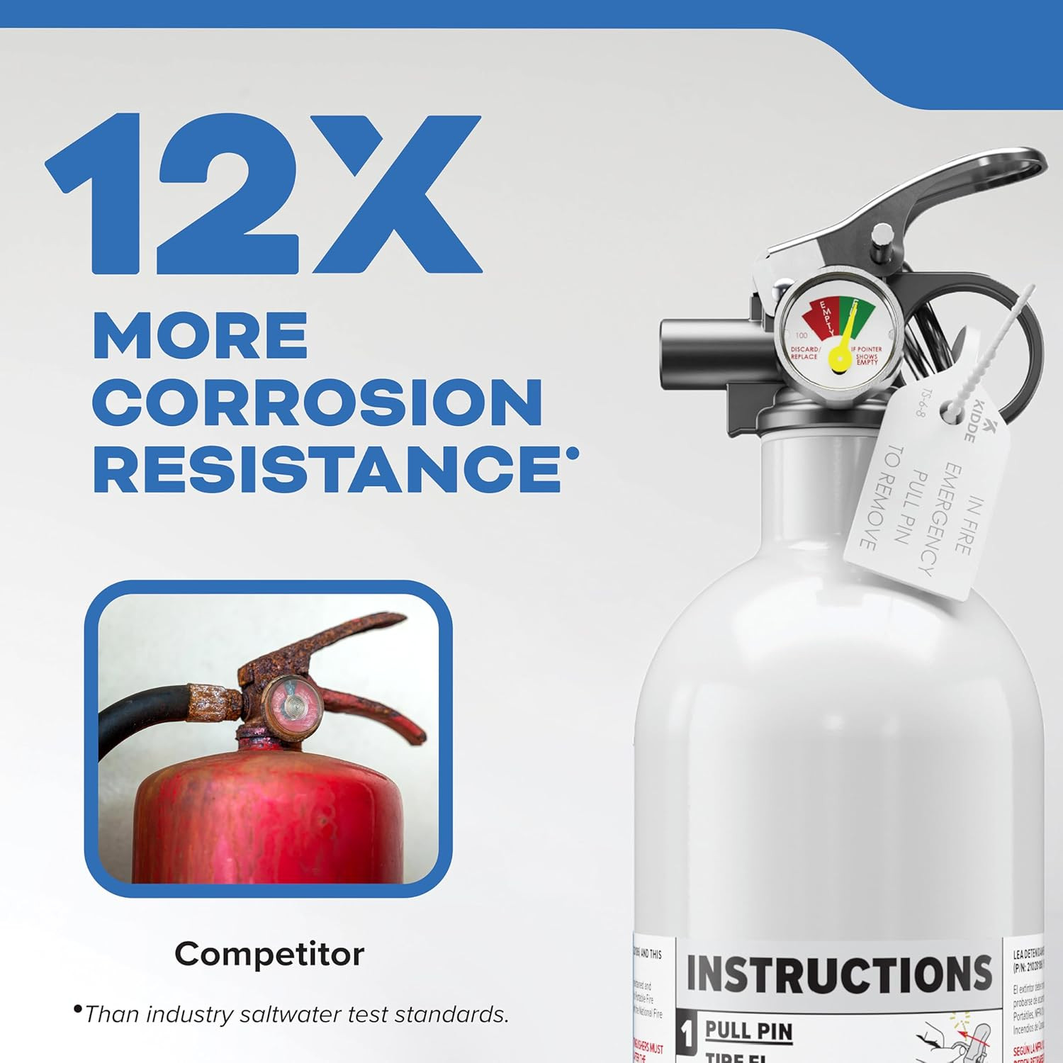 Mariner PWC Marine Fire Extinguisher, 5-B:C, 3.3Lbs, Coast Guard Approved