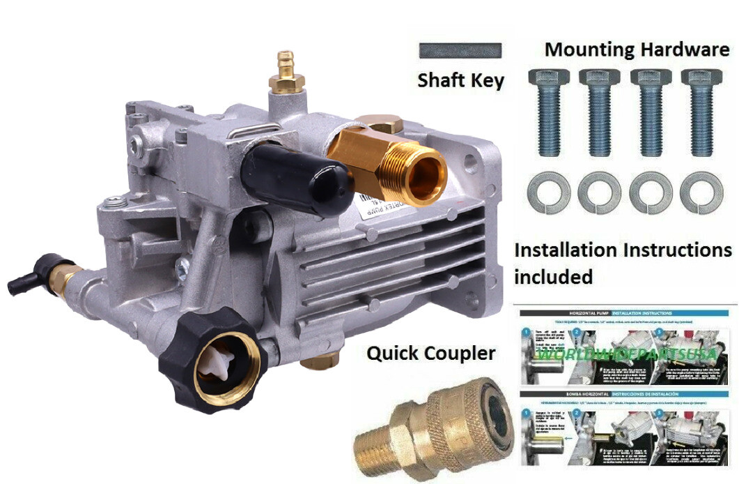 2750 PSI Pressure Washer Pump Fits 7/8 Shaft XR2500 XR2600 EXHA2425 FREE Key