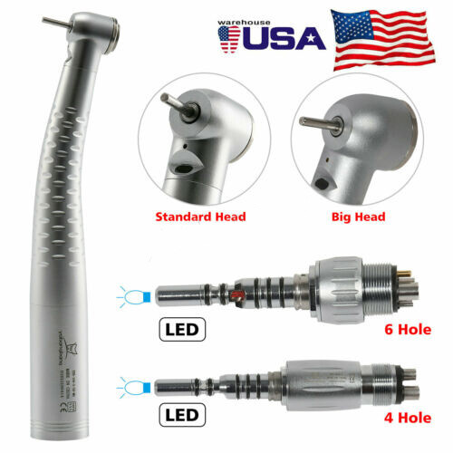 KaVo Style Dental Fiber Optic LED Turbine Handpiece / Quick Coupler 4/6 Hole st